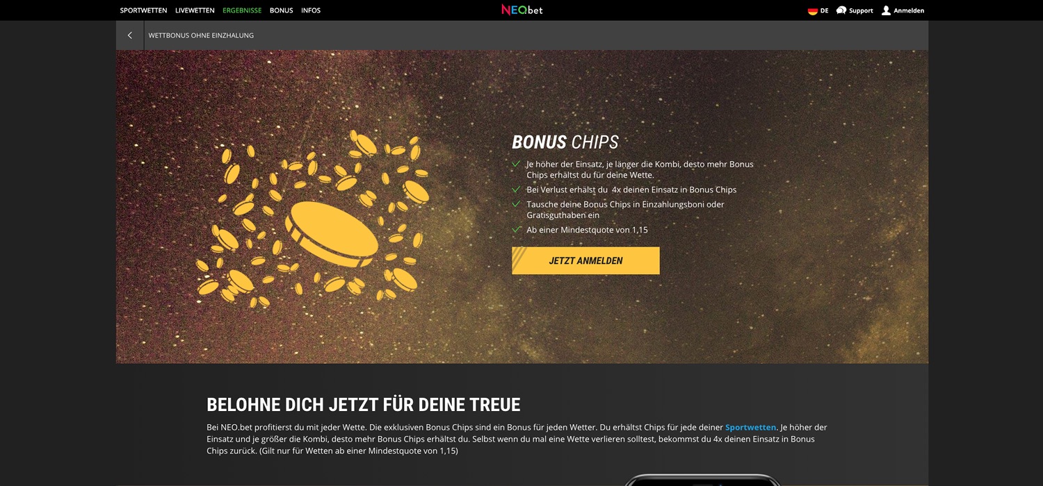NEO.bet Treueprogramm
