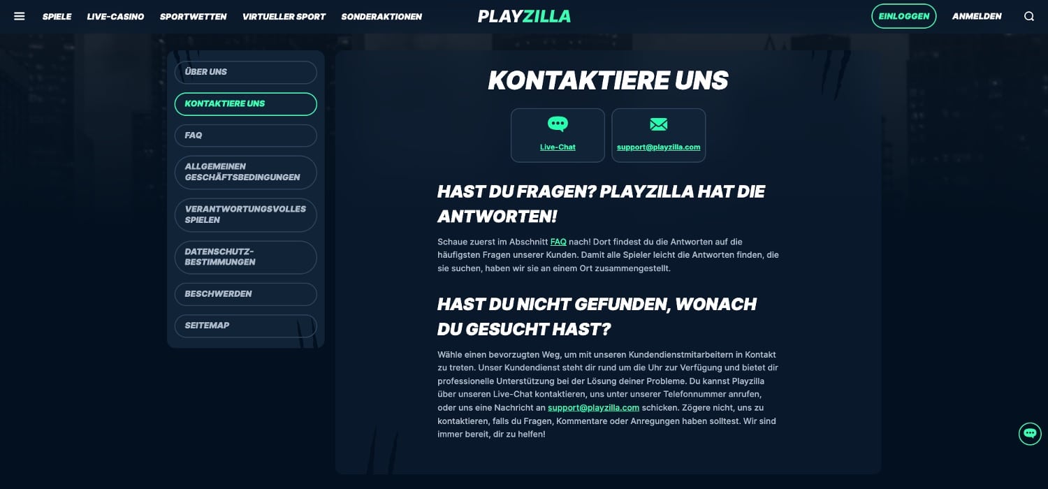 PlayZilla Kontakt