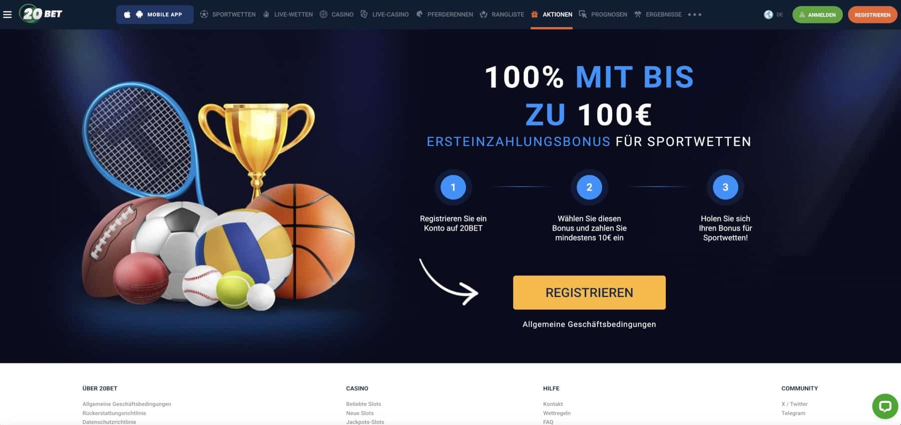 20Bet Bonus